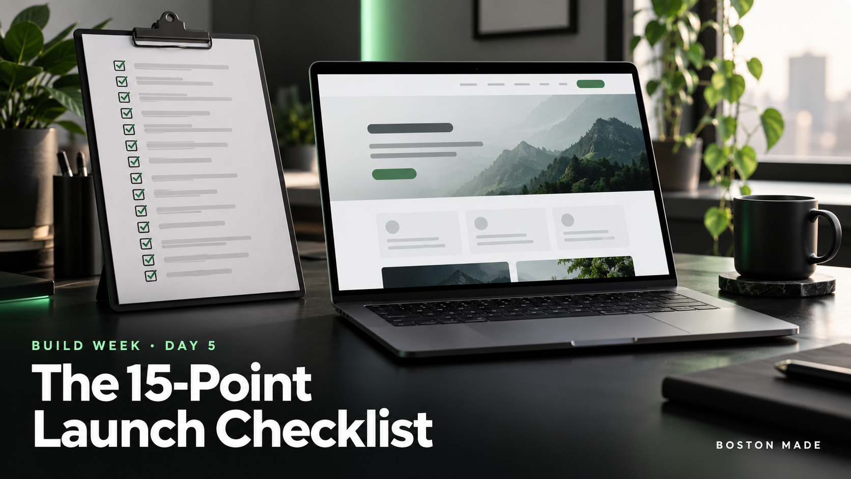 Build Week, Day 5: The 15-Point Launch Checklist