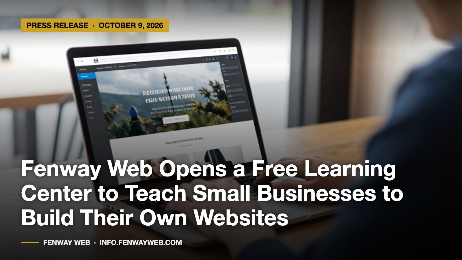 Fenway Web Opens a Free Learning Center to Teach Small Businesses to Build Their Own Websites